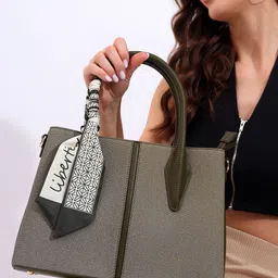 itti Textured PU Structured Handheld Bag image 2