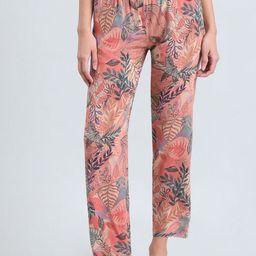 Go Colors Women Tropical Printed Mid-Rise Lounge Pants-picture-41