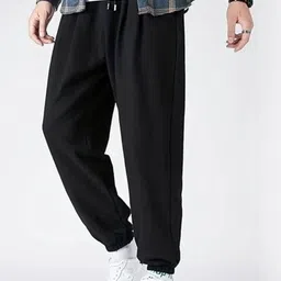 YOU FOREVER Men Original Baggy Fit High-Rise Cotton Joggers-picture-6