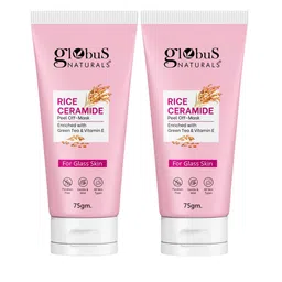 Globus naturals Rice Ceramide Set Of 2 Peel Off Mask With Green Tea & Vitamin E - 75g Each-58