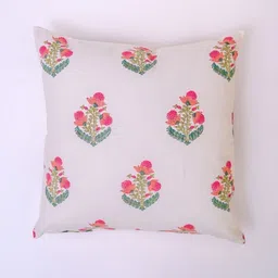 Block N Style White & Pink Floral Square Cushion Covers-image-55