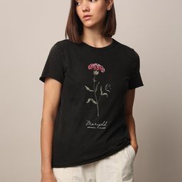 ONLY Women Typography Printed Hooded Applique T-shirt-image-84