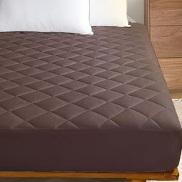 RF RELAXFEEL Coffee Brown Polycotton Water Resistant Mattress Protector-picture-48