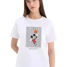 LAUREN ADAMS Women Printed Pure Cotton Applique T-shirt-image-81