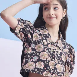 Stylo Bug Floral Print Shirt Style Top-image-8