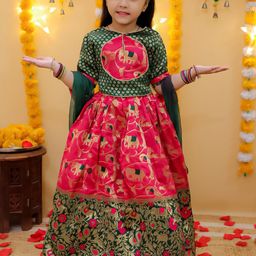 BownBee Girls Ready to Wear Lehenga & Blouse With Dupatta-picture-36