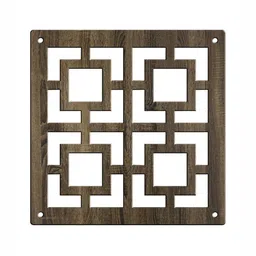 RANDOM Brown Geometric Window Blinds image 3