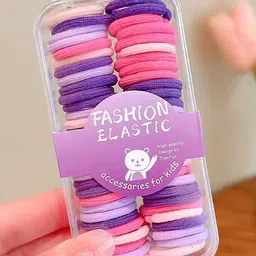 Radhya Accessories Women Solid Finger Sized Hairties Pack of 60 Ponytail Holders-image-70