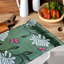 Aura Green Set of 1 Water Resistant Shelf Liner Organisers-17