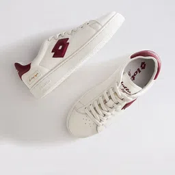 Lotto Autograph OG Women Leather Round Toe Lace-Ups Sneakers-43