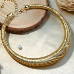 Estailo fashion Gold-Plated Statement Necklace-image-60