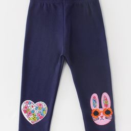 Kookie Kids Full Length Leggings Bunny Patch - Navy Blue-image-50