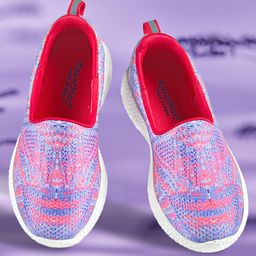KazarMax Self Design Slip-On Sneakers - Pink Lavender-image-4