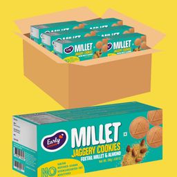 Early Foods Foxtail Millet & Almond Jaggery Cookies Pack of 6 - 150 gm Each-15