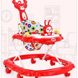 Babyhug Walker Bear Face - Red (Seat Print & Color May Vary)-2