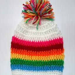 Knits & Knots crochet Rainbow Theme Cap - Multi Colour-picture-29