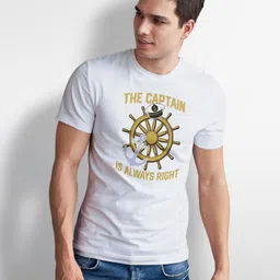 Seekbuylove Typography Printed Round Neck Pure Cotton T-shirt-picture-17