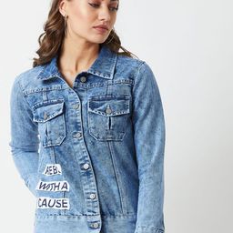 DressBerry Women Washed Denim Jacket-image-23