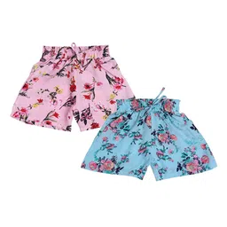Arshia Fashions Girls Pack Of 2 Floral Printed Shorts-37