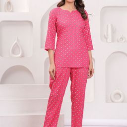 JVSP FASHION Women Floral Printed Night suit-image-77