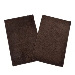 MAA HOME CONCEPT 2-Pcs Brown 1500 GSM Anti Skid Bath Rugs-image-7