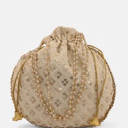 DRASTR Embellished Embroidered Potli Clutch-image-36