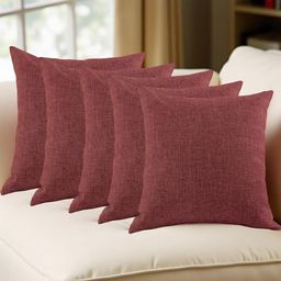 IVAZA Unisex Maroon Cushion Covers-picture-2