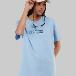 Underrated Club Women Printed Bio Finish Applique T-shirt-picture-38