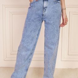 VBEAUTI Women Comfort Straight Fit High-Rise Acid Wash Stretchable Jeans-image-77