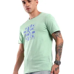 WROGN Men Graphic Printed Round Neck Cotton Slim Fit T-Shirt-image-33