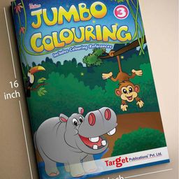 target publication pvt ltd Target Publications Blossom Jumbo Creative Colouring Book A3 Size Level 3 - English image 2