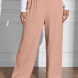 CORSICA Women Smart PleatedHigh-Rise Easy Wash Wide Leg Trousers-picture-30