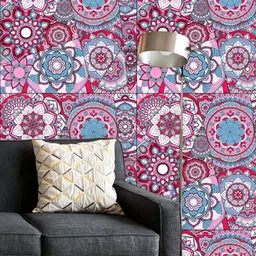 ArtzFolio Printed UV-Resistant Anti-Bacterial Vintage Mandalas Peel & Stick Wallpaper-image-77