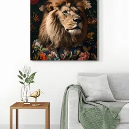 999Store Brown & Navy Blue 1 Piece Canvas Other Wall Paintings-24