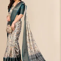 VS MALL Ethnic Motifs Silk Cotton Saree-picture-28