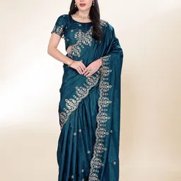 VAIRAGEE Embroidered Saree-image-6
