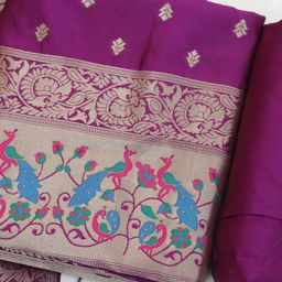 Suha Floral Woven Design Unstitched Dress Material-picture-26
