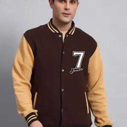 Juxar Men Colourblocked Lightweight Bomber with Patchwork Jacket-47