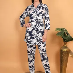 Fihana Printed Top With Trousers Co-Ords-image-2