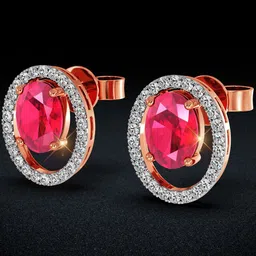 Joyalukkas Scarlet Harmony Diamond Earrings-2.93 gm-image-87