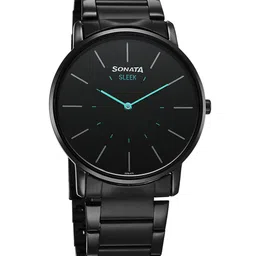 Sonata Men Brass Dial & Stainless Steel Bracelet Style Straps Analogue Watch 7152NM01-image-82
