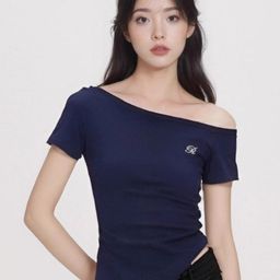 LULU & SKY Women Brand Logo Slim Fit T-shirt-picture-0