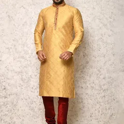 RANAK Men Ethnic Motifs Printed Regular Kurta with Churidar-picture-1