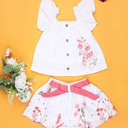 V-Mart Boys Printed Square Neck Top With Shorts-image-34