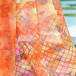 Anouk Rustic Poly Chiffon Dabu Saree image 2