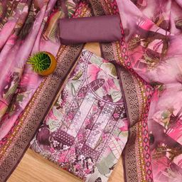Blissta Floral Embellished Unstitched Dress Material-image-31