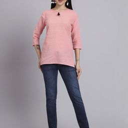 aayusika Women Striped Round Neck Cotton Katha Top-image-9