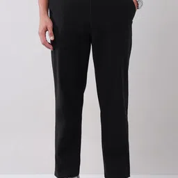 AD By Arvind Men Solid Mid-Rise Straight Fit Trousers-image-96