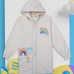 HOUSE OF VEDAS Kids Printed Waterproof Hooded Rain Jacket-10