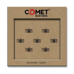 Comet Busters 7-Pcs Traditional Designer Bindi - Black-10